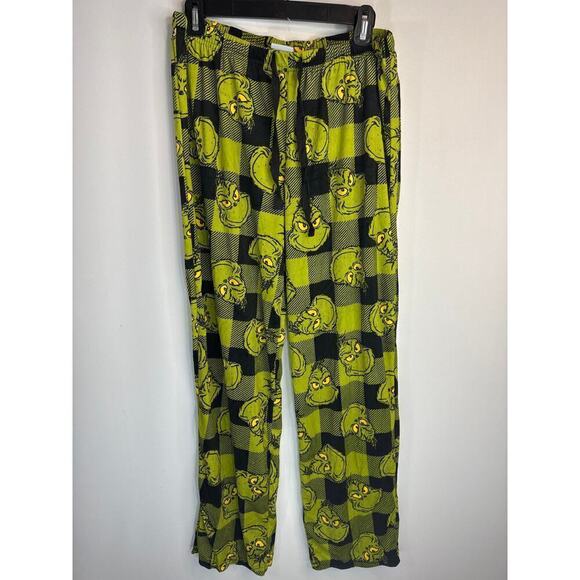Dr. Seuss The Grinch Plaid Christmas 2 piece Pajama Set Women's Medium NWT - Picture 9 of 14